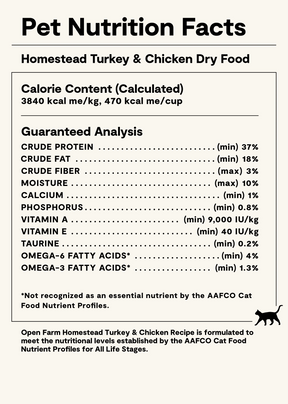 Open Farms - Homestead Turkey & Chicken Grain Free Cat Food