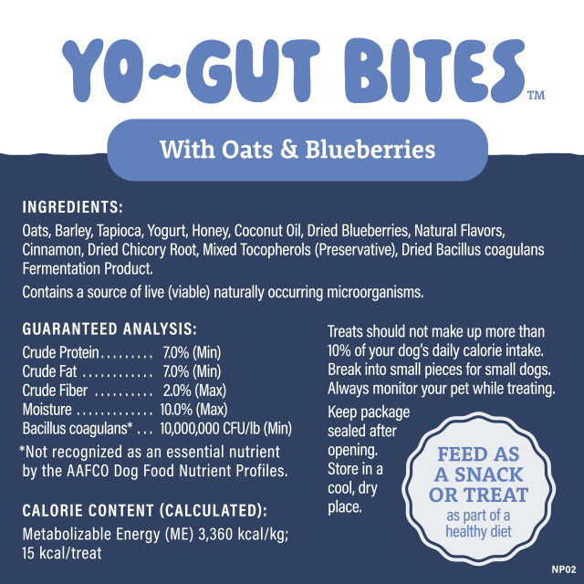 Natural Balance - Yo-Gut Bites With Oats & Blueberries