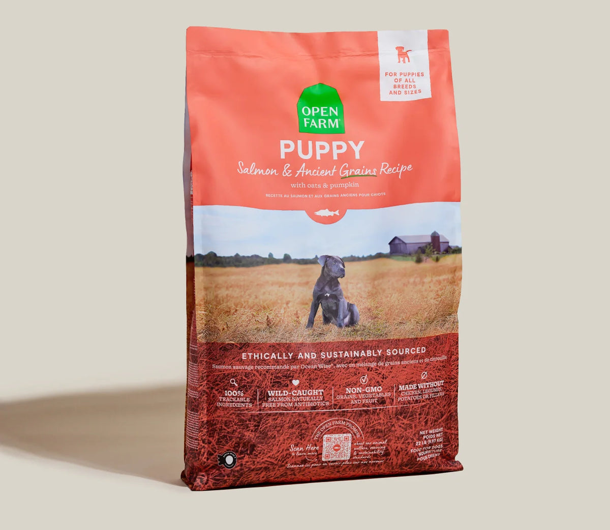 Open Farm - Puppy Salmon Ancient Grains Dry Dog Food