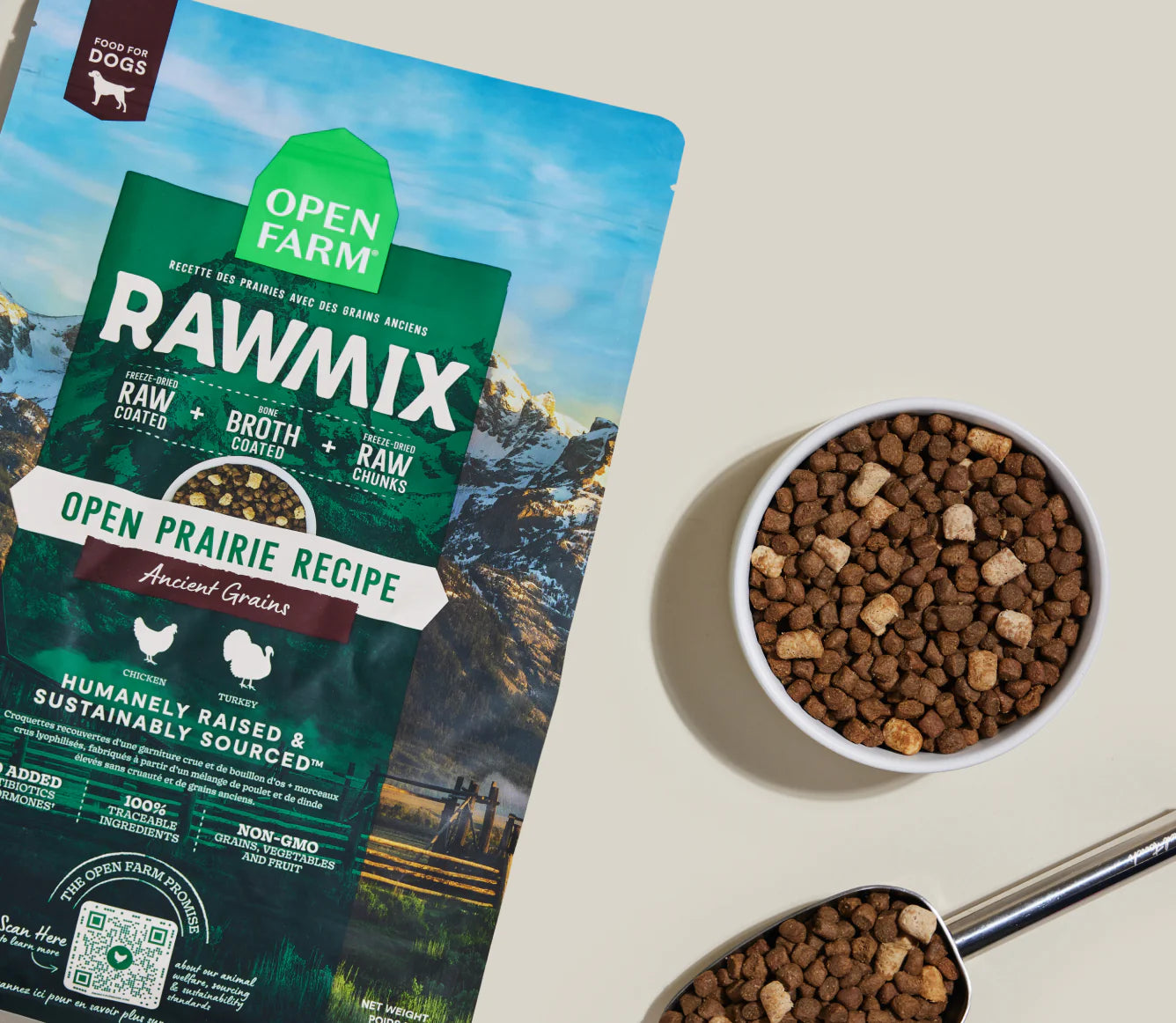 Open Farms - Raw Mix Open Prairie Ancient Grain Dry Dog Food - Southern Agriculture 