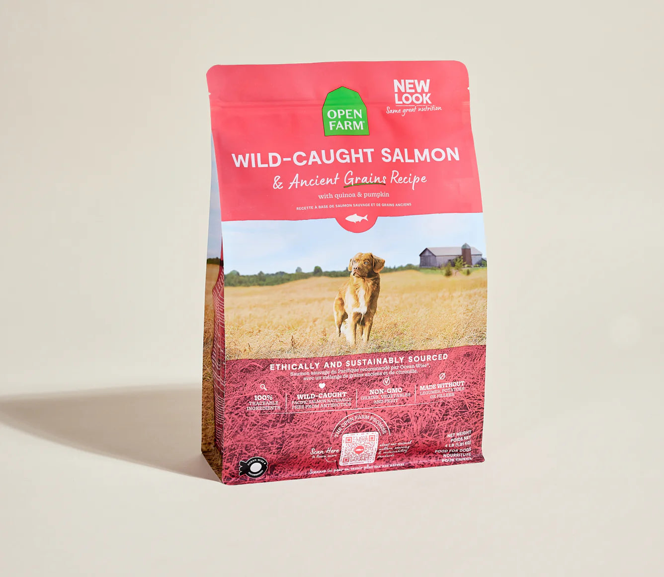 Open Farms - Wild Caught Salmon & Ancient Grains Dry Dog Food - Southern Agriculture 