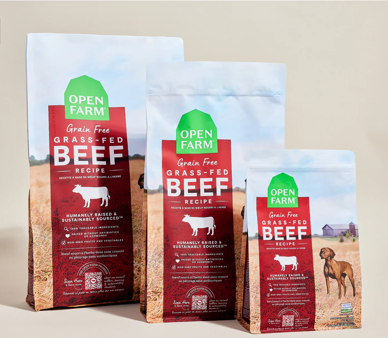 Open Farms - Grass-Fed Beef Grain Free Dog Food - Southern Agriculture 