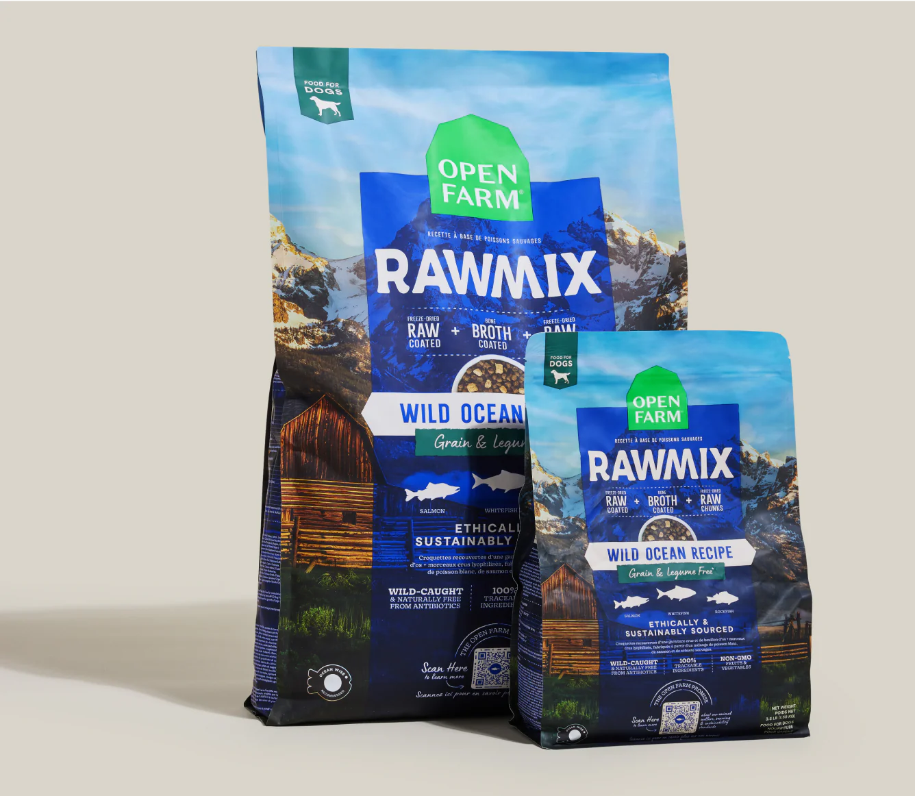 Open Farms - Raw Mix Wild Ocean Grain Free Dry Dog Food - Southern Agriculture 