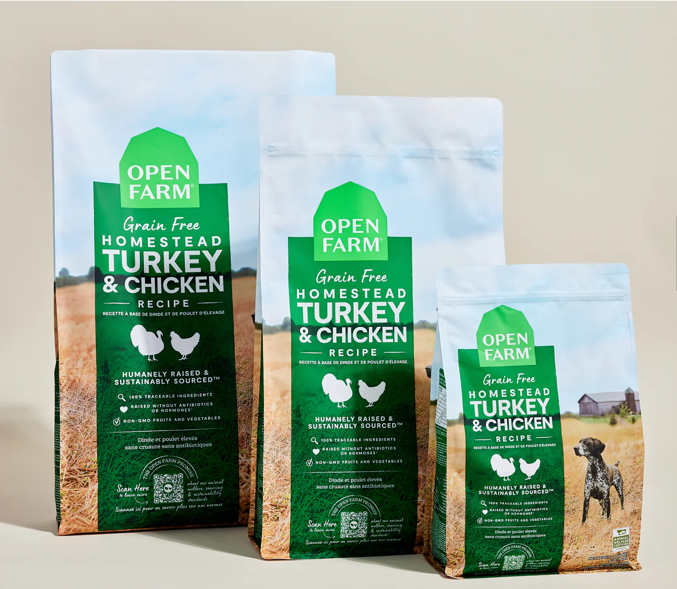 Open Farms - Homestead Turkey & Chicken Grain Free Dog Food - Southern Agriculture 