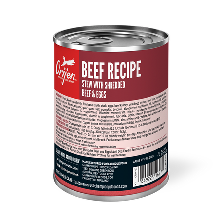 Champion Petfoods Orijen - All Breed, Adult Beef Stew Recipe, Wet Dog Food - Southern Agriculture 