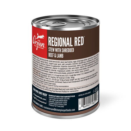 Champion Petfoods Orijen - All Breed, Adult Regional Red Stew Canned Dog Food - Southern Agriculture 