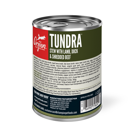 Champion Petfoods Orijen - All Breed, Adult Tundra Stew Recipe, Wet Dog Food - Southern Agriculture 