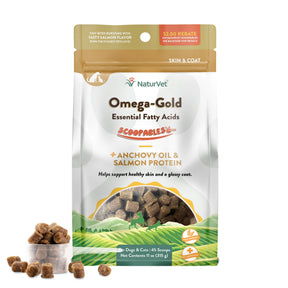 NaturVet - Scoopables Omega GoldEssential Fatty Acids/Anchovy Oil/Salmon - Southern Agriculture 