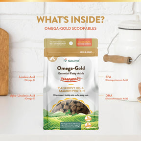 NaturVet - Scoopables Omega GoldEssential Fatty Acids/Anchovy Oil/Salmon - Southern Agriculture 
