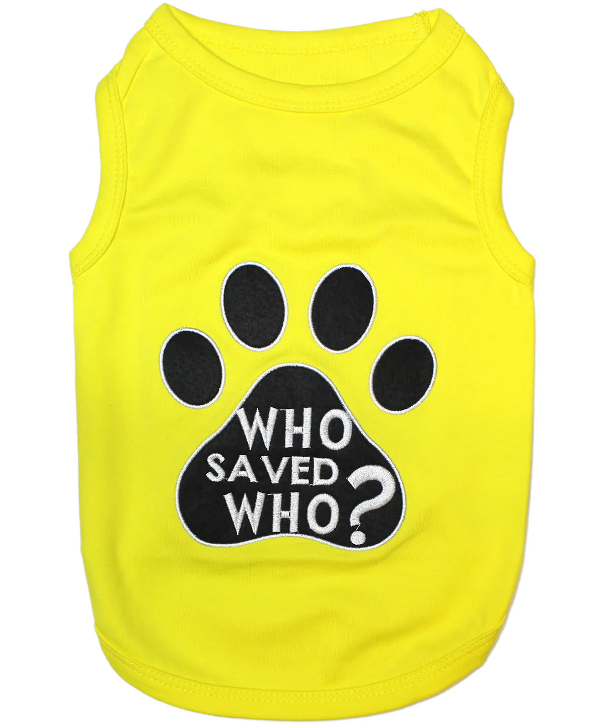 Parisian Pet - Dog T-Shirt Who Saved Who