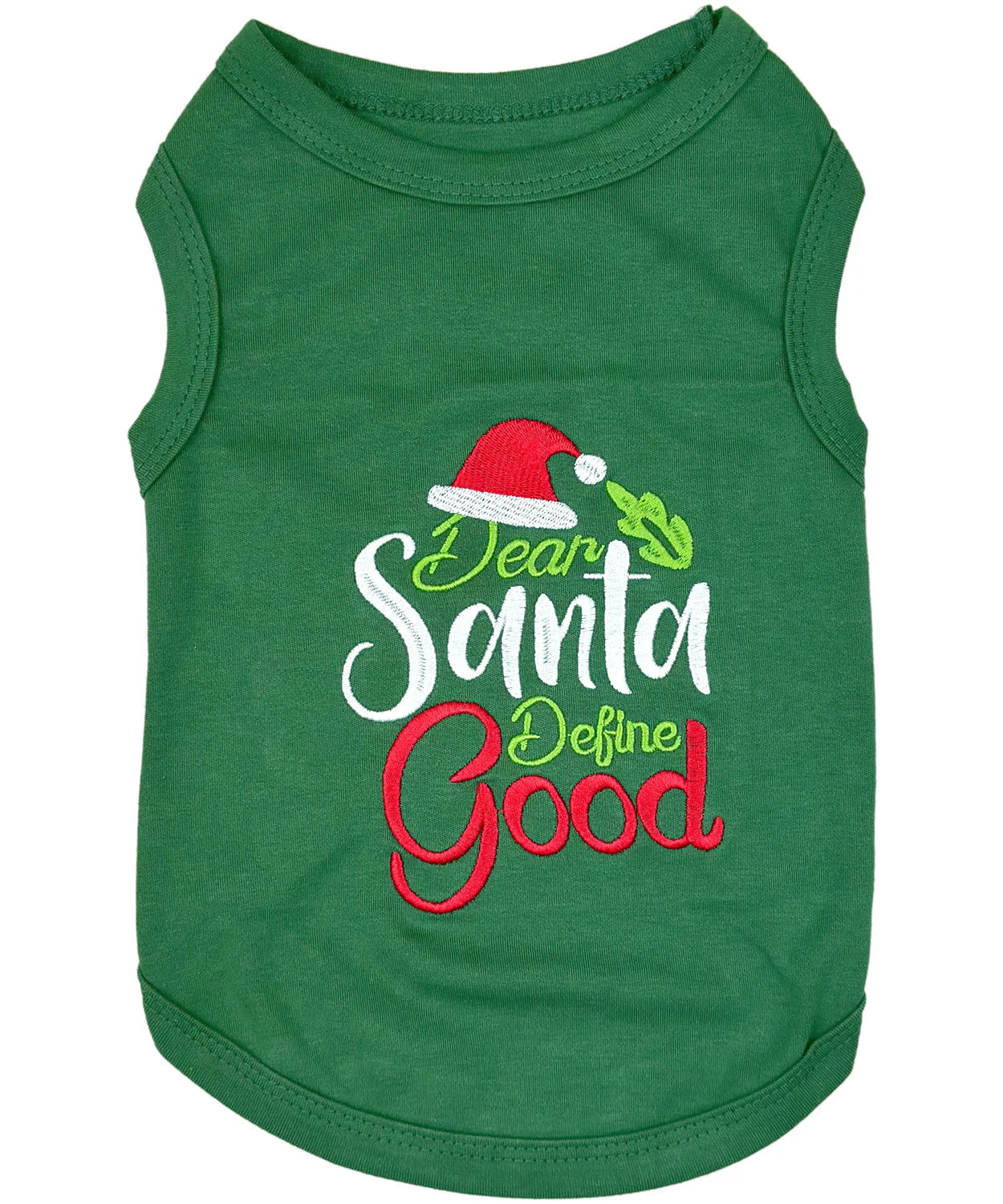 Parisian Pet - Dog T-Shirt - Dear Santa Define Good' Dog Christmas