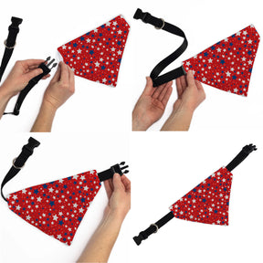 Buckle Down - Pet Bandana Americana Stars Scattered