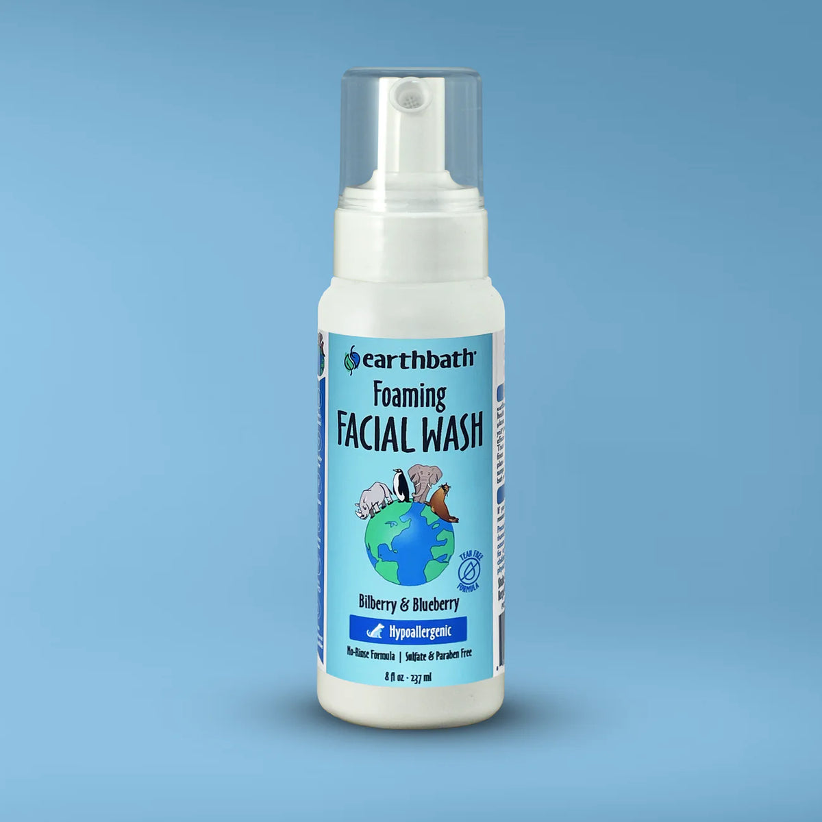 Earthbath - Foaming Facial Wash Bilberry & Blueberry-No Rinse Needed