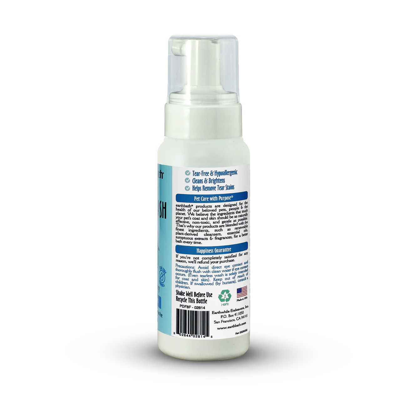 Earthbath - Foaming Facial Wash Bilberry & Blueberry-No Rinse Needed
