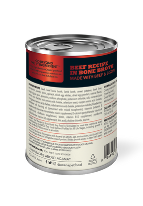 Champion Petfoods, Acana - All Dog Breeds, All Life Stages Premium Chunks, Beef Recipe in Bone Broth - Southern Agriculture 