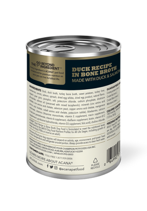 Champion Petfoods, Acana - All Dog Breeds, All Life Stages Premium Chunks, Duck Recipe in Bone Broth - Southern Agriculture 