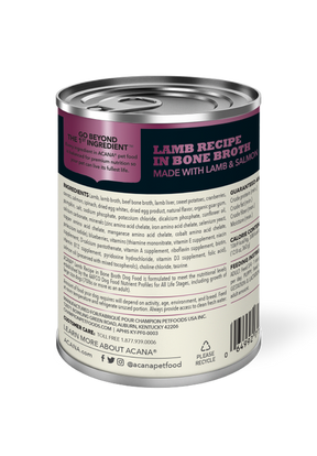 Champion Petfoods, Acana - All Dog Breeds, All Life Stages  Premium Chunks, Lamb Recipe in Bone Broth - Southern Agriculture 