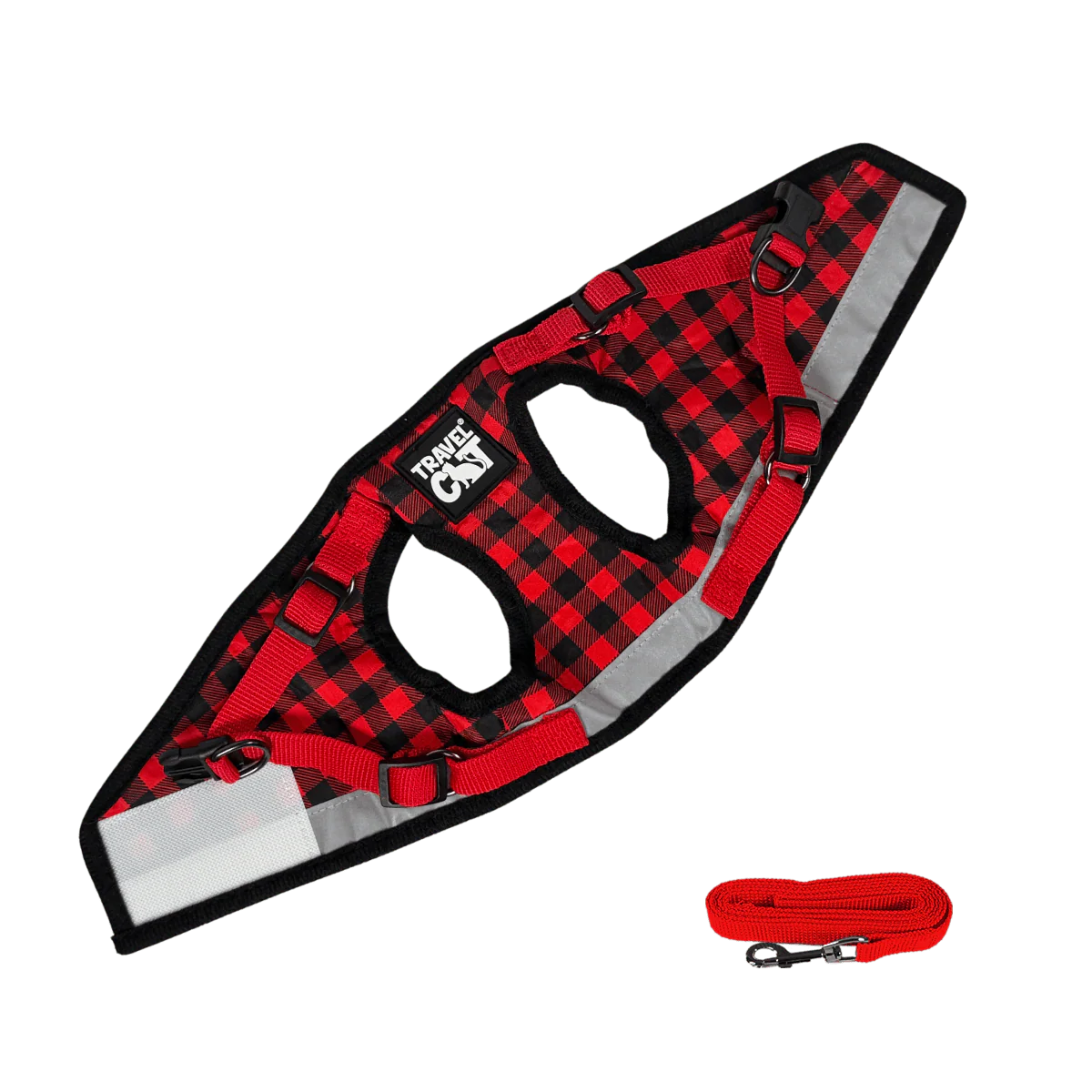 Travel Cat - Harness - "The Pawsitively Plaid" Buffalo Plaid