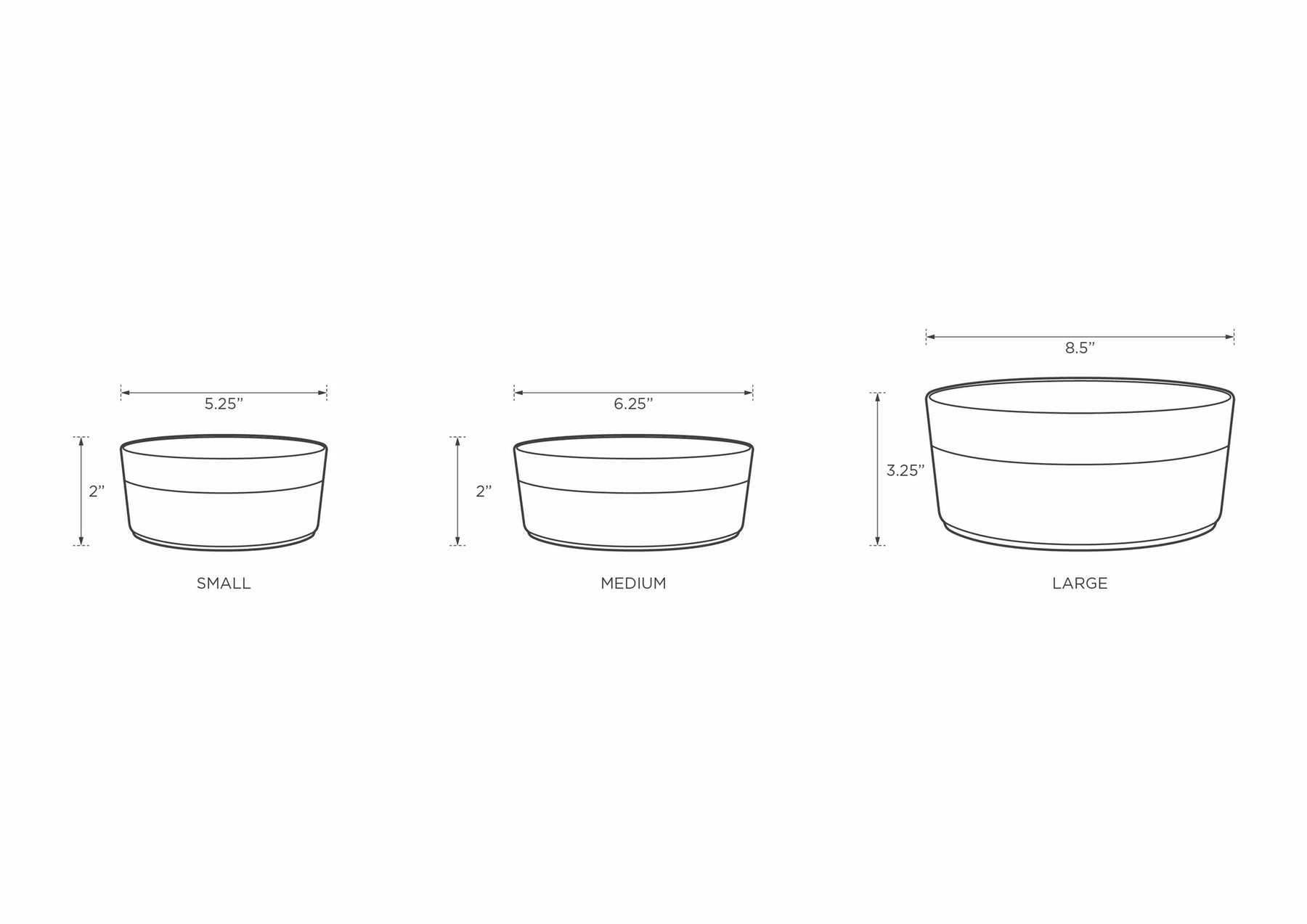 Park Life Design - Classic Grey "Dog" Bowl