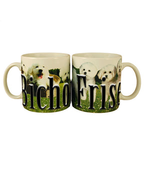 Americaware - Bichon Frise Color Relief Mug