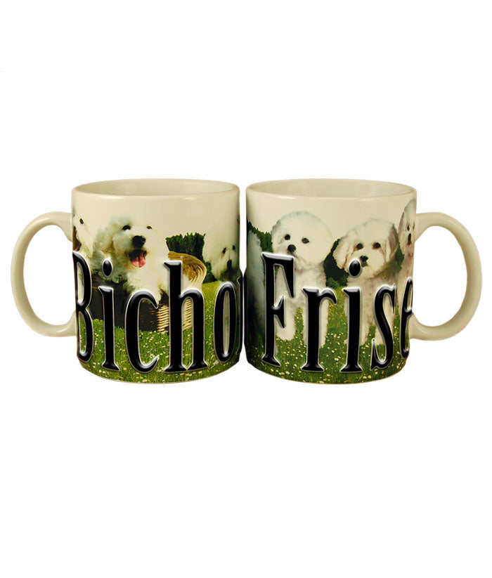 Americaware - Bichon Frise Color Relief Mug
