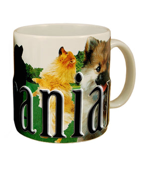 Americaware - Pomeranian Color Relief Mug
