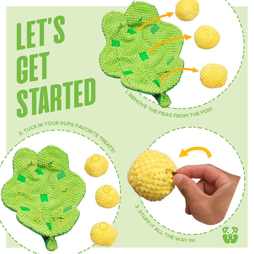 PAWTY Dog Toys - PeaPod Interactive Dog Toy