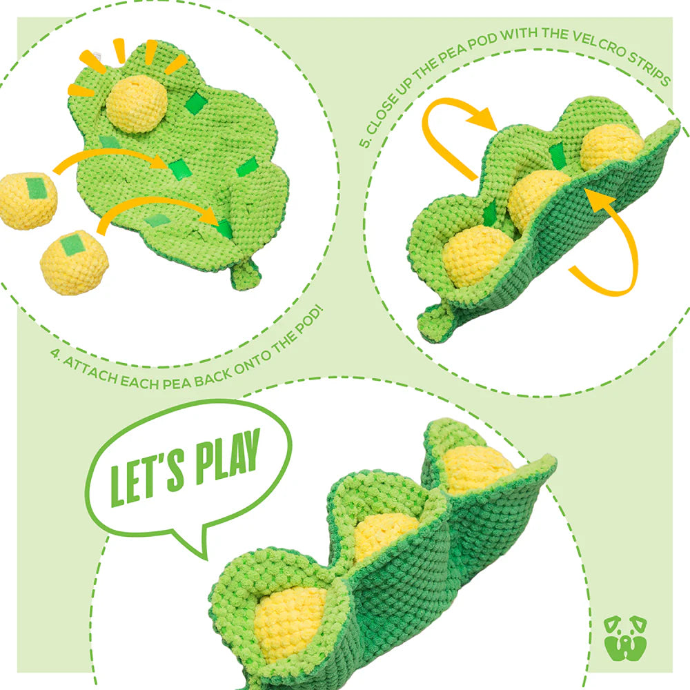 PAWTY Dog Toys - PeaPod Interactive Dog Toy