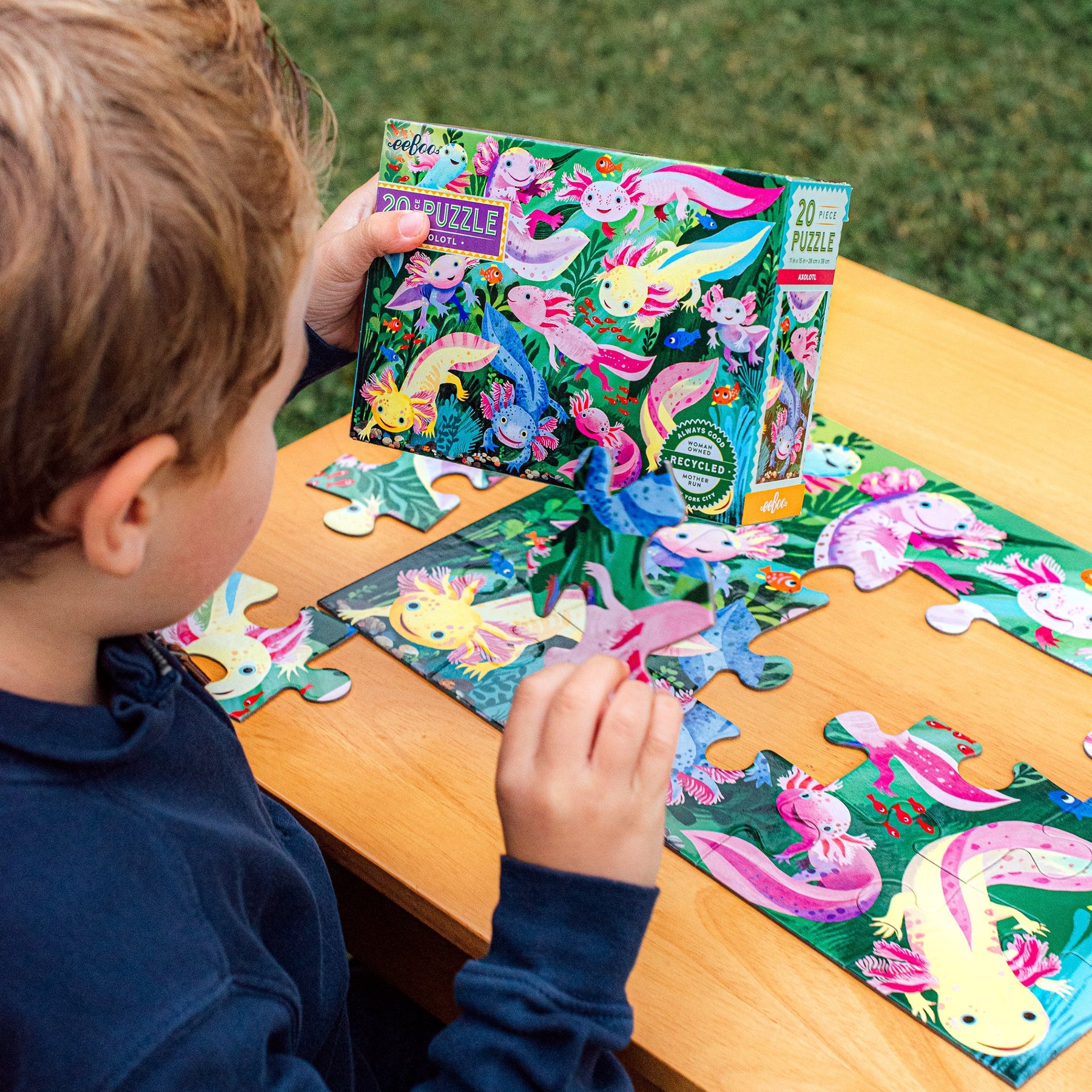 eeBoo - Axolotl 20 Piece Puzzle