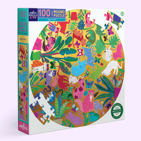 eeBoo - Busy Cats 100 Piece Puzzle