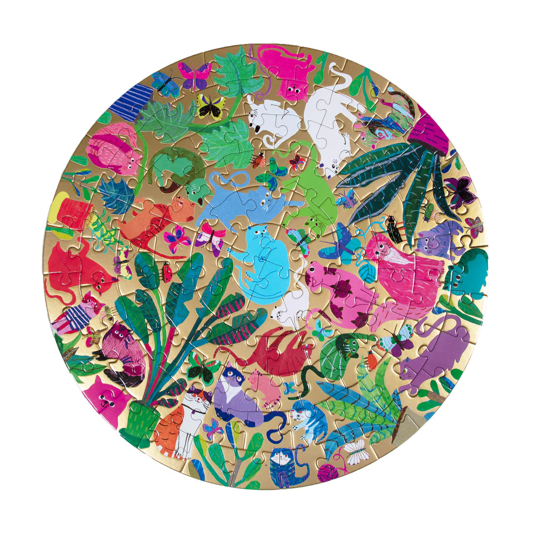 eeBoo - Busy Cats 100 Piece Puzzle