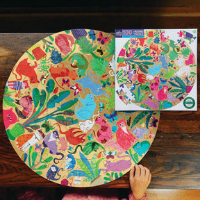 eeBoo - Busy Cats 100 Piece Puzzle