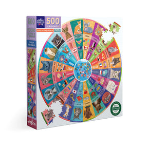 eeBoo - Cats of the World 500 Piece Puzzle