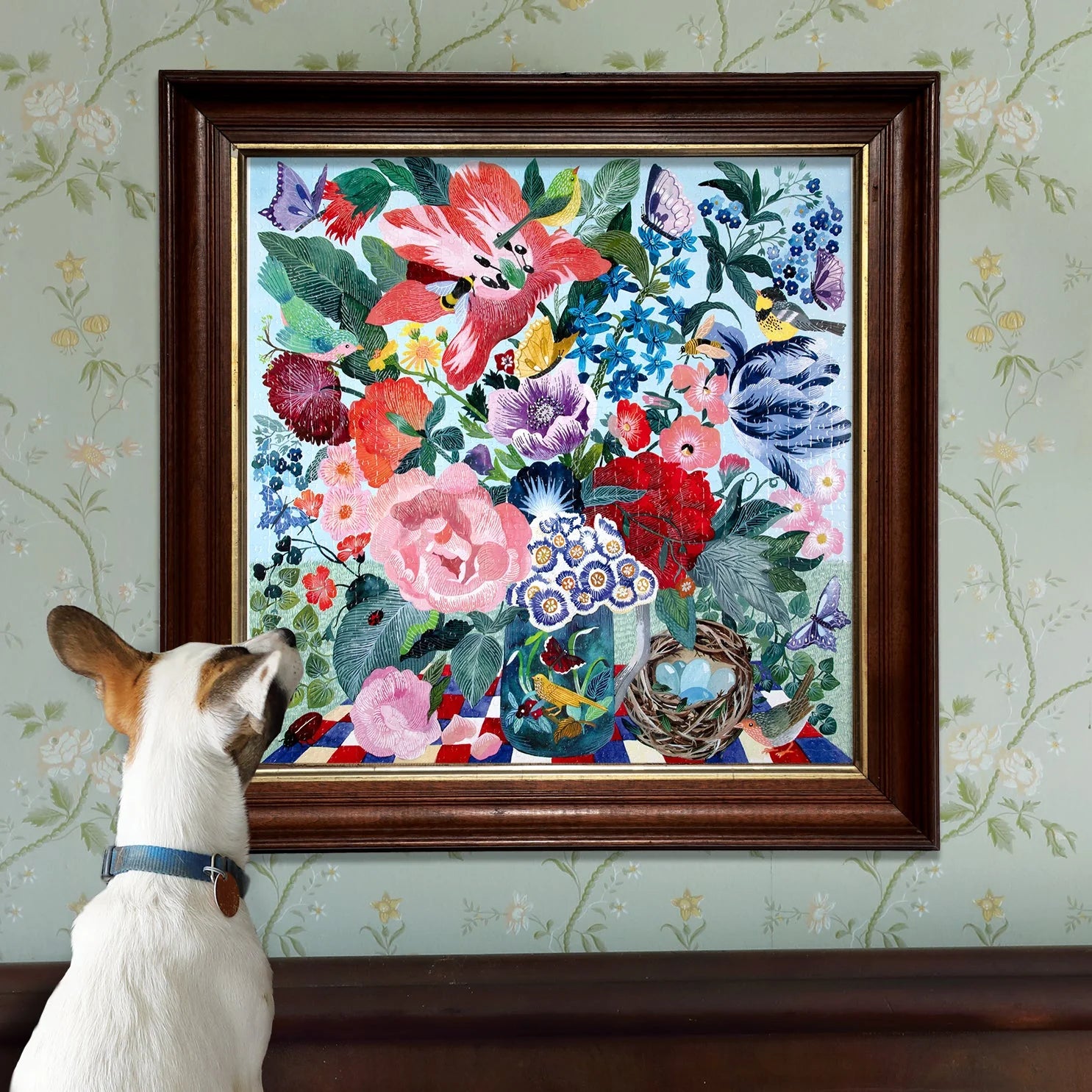 eeBoo - Puzzle Spring Bouquet