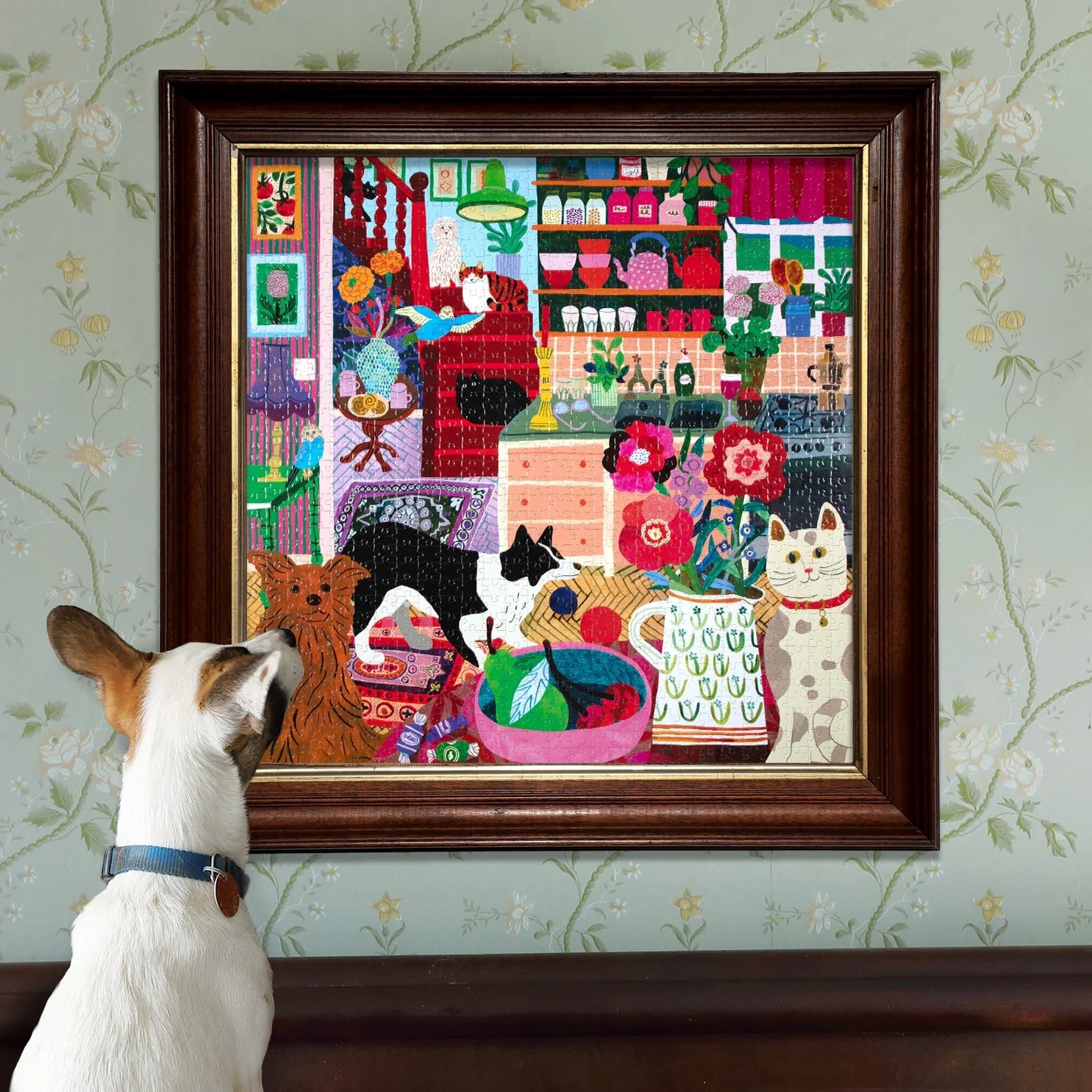 eeBoo - Pets in the Kitchen 1000 Piece Puzzle