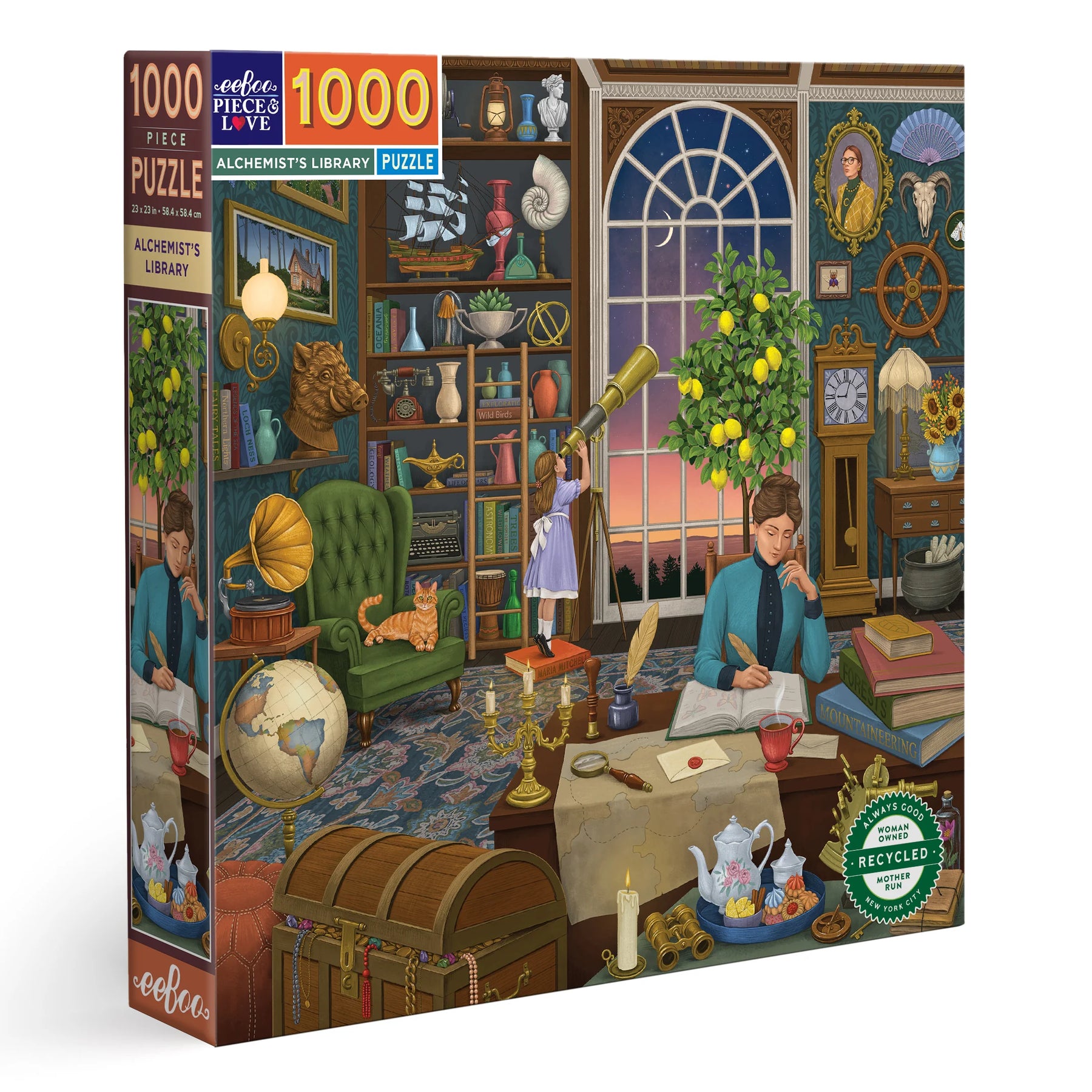 eeBoo - Alchemist's Library 1000 Piece Puzzle