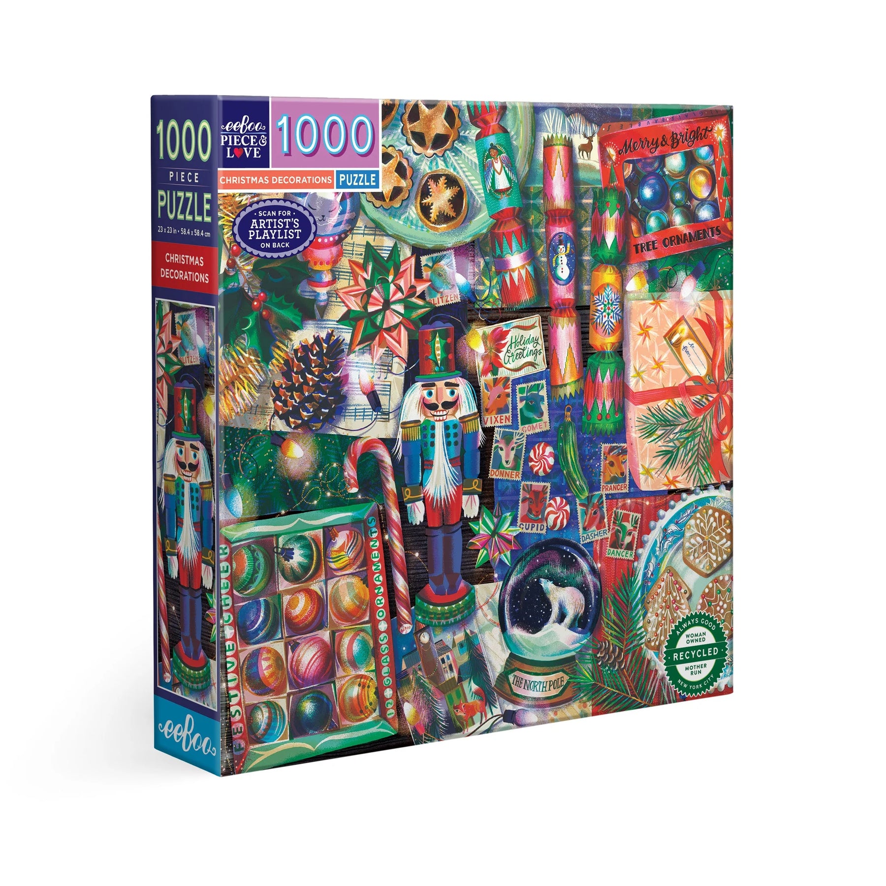eeBoo - Puzzle Christmas Decorations 1000 Piece Puzzle
