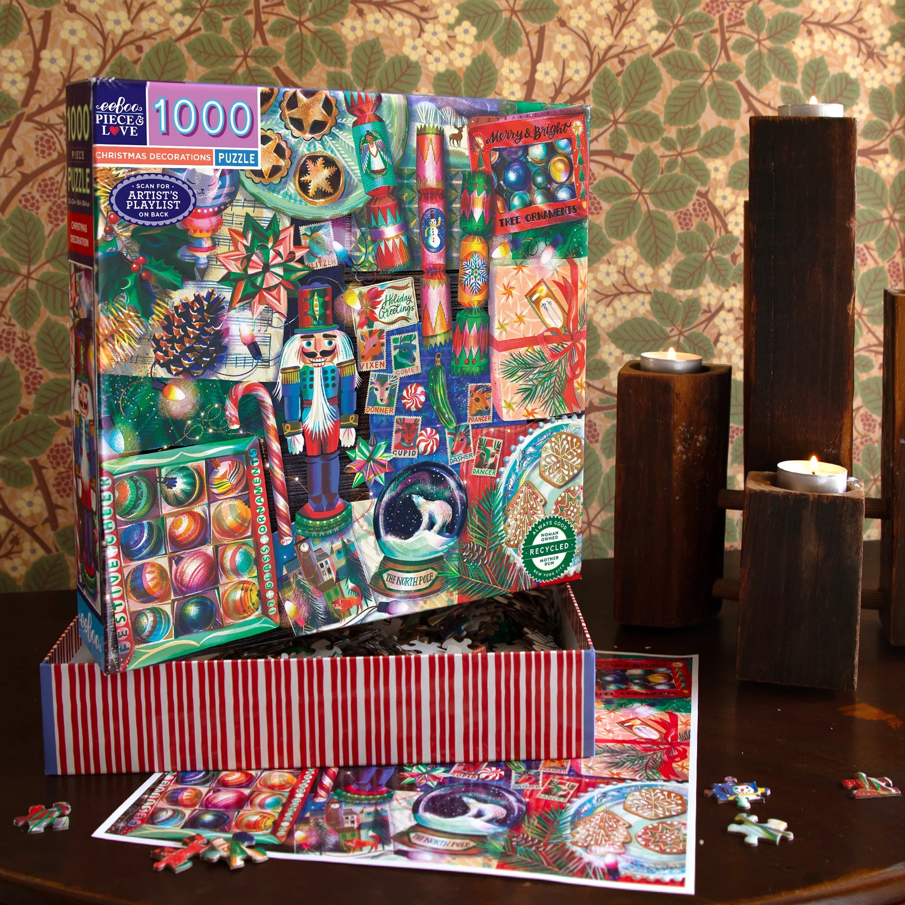eeBoo - Puzzle Christmas Decorations 1000 Piece Puzzle