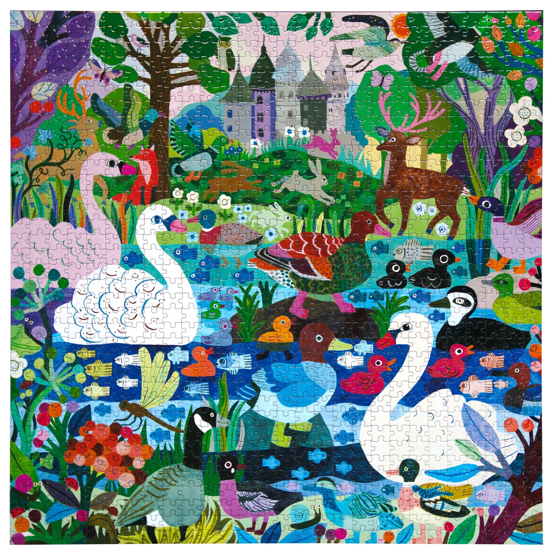 eeBoo - Ducks in the Clearing 1000 Piece Puzzle