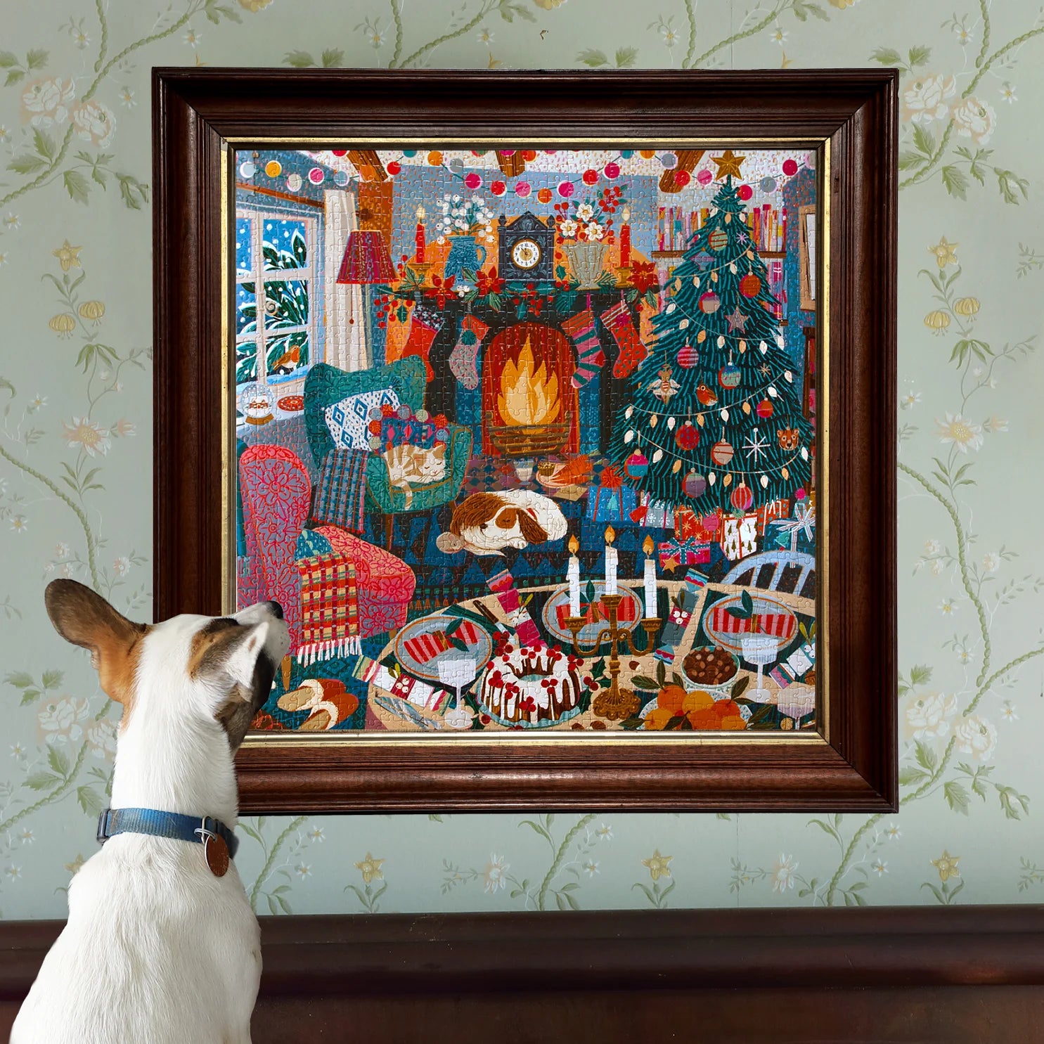 eeBoo - English Cottage Christmas 1000 Piece Puzzle