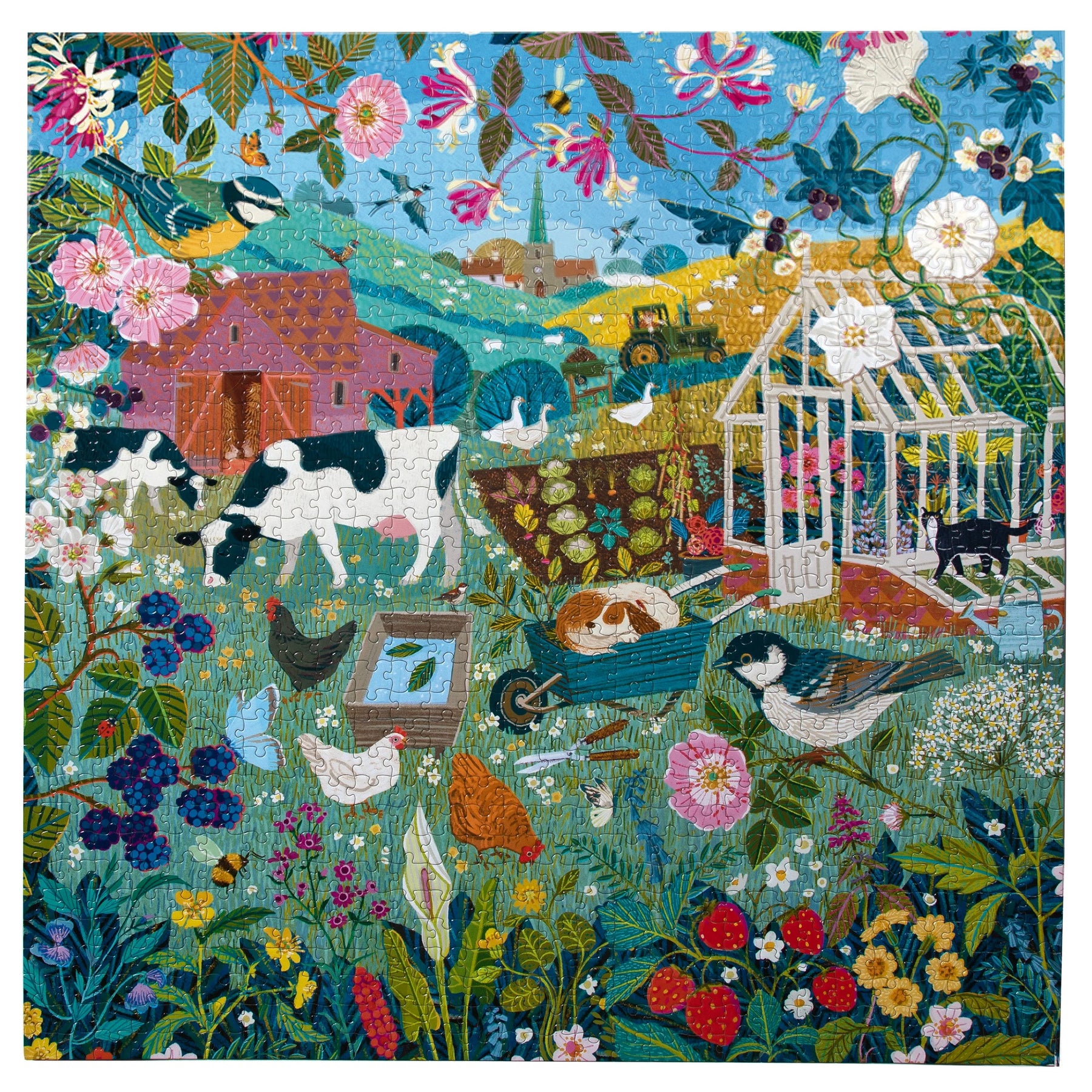 eeBoo - English Hedgerow 1000 Piece Puzzle
