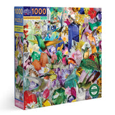 eeBoo - Hummingbirds and Gems 1000 Piece Puzzle