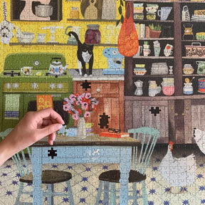 eeBoo - Kitchen Chickens 1000 Piece Puzzle