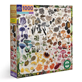 eeBoo - Mushroom Rainbow 1000 Piece Puzzle