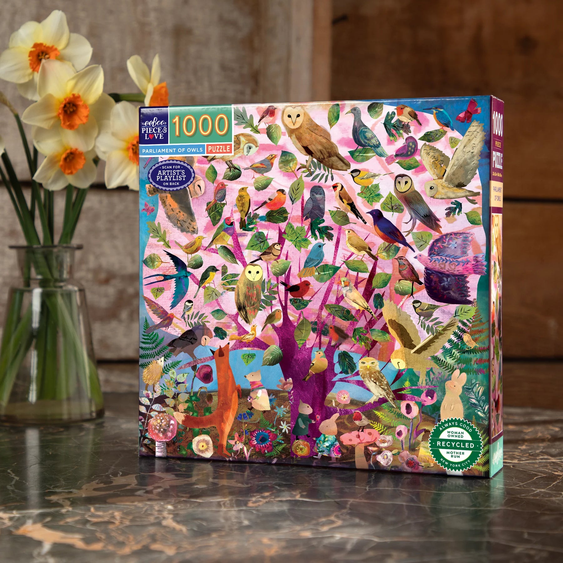 eeBoo - Parliament of Owls 1000 Piece Puzzle