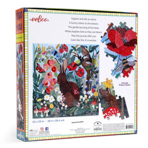 eeBoo - Poppy Bunny 1000 Piece Puzzle - Southern Agriculture 