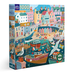 eeBoo - Seaside Harbor Square Puzzle