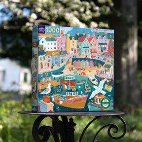 eeBoo - Seaside Harbor Square Puzzle