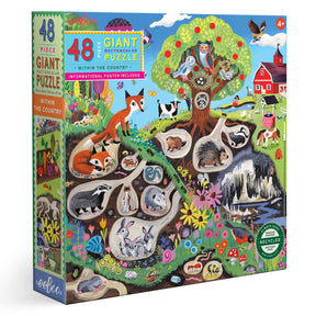 eeBoo - Within the Country Giant 48 Piece Puzzle