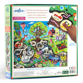 eeBoo - Within the Country Giant 48 Piece Puzzle